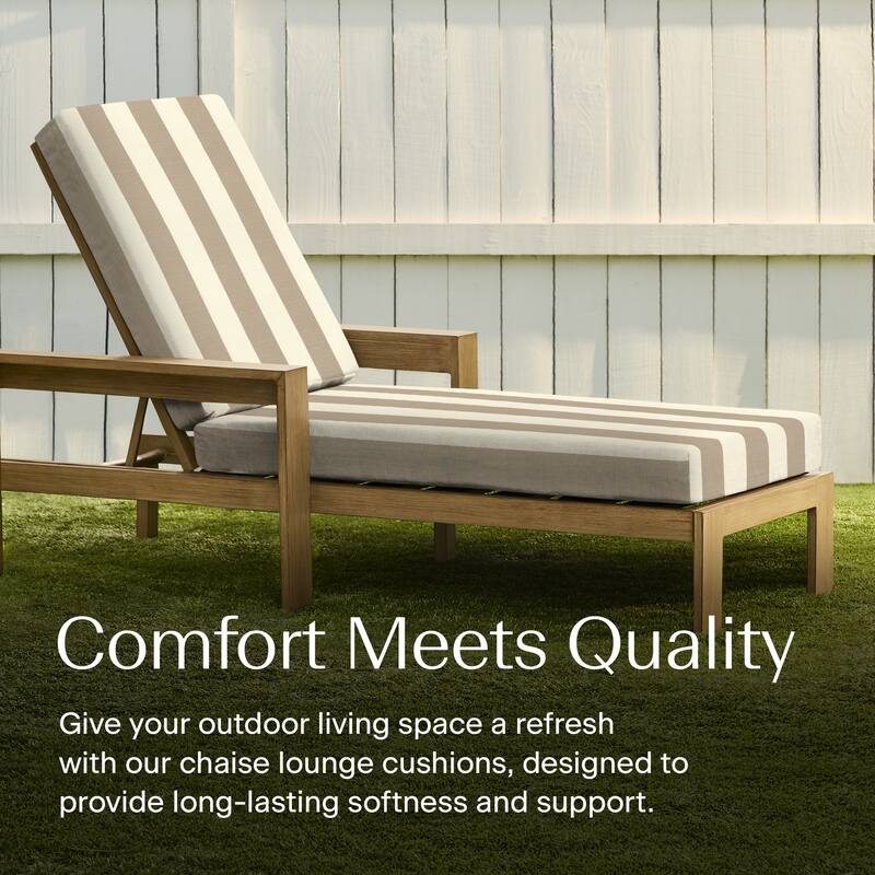 Textured Chaise Lounge Cushion - 22.5" wide x 70" long x 45" deep x 3.5" thick