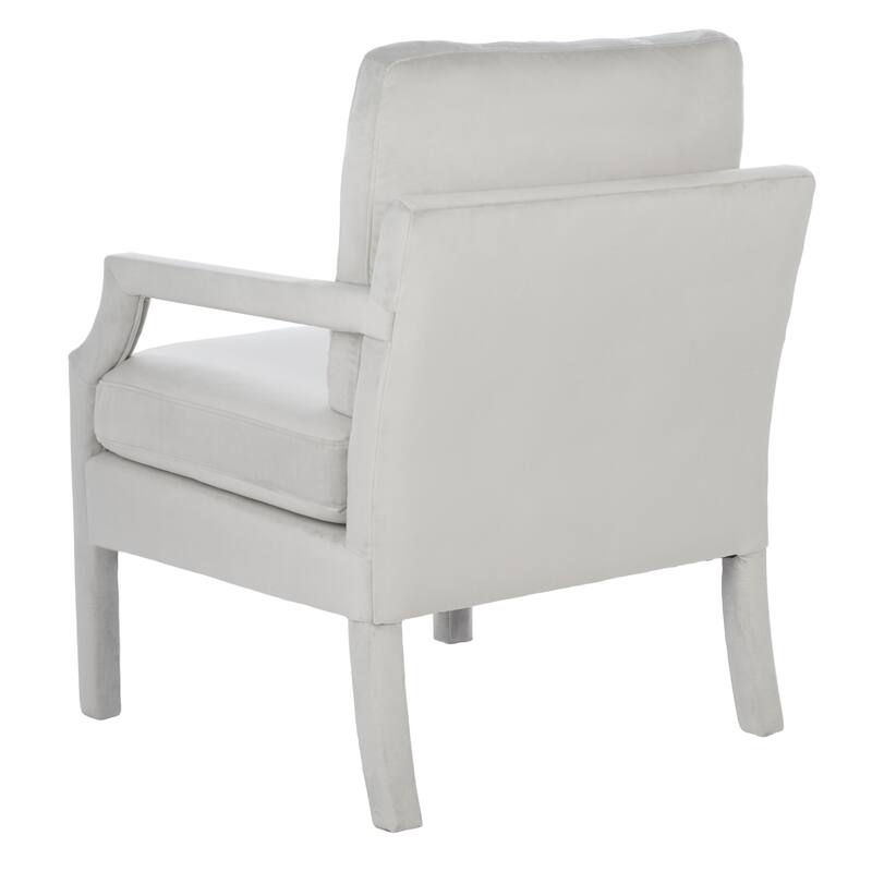 SAFAVIEH Genoa Upholstered Velvet Arm Chair - 25.8" W x 29.1" L x 35" H