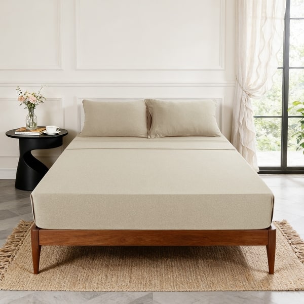 Simply Essential™ Ultimate Soft Jersey Knit Deep Pocket Sheet Sets - King - Heather Taupe
