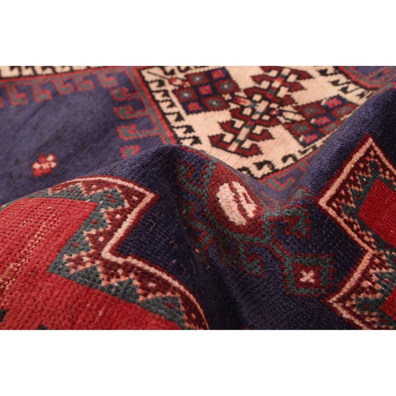 ECARPETGALLERY Hand-knotted Konya Anatolian Navy Wool Rug - 4'7 x 8'0