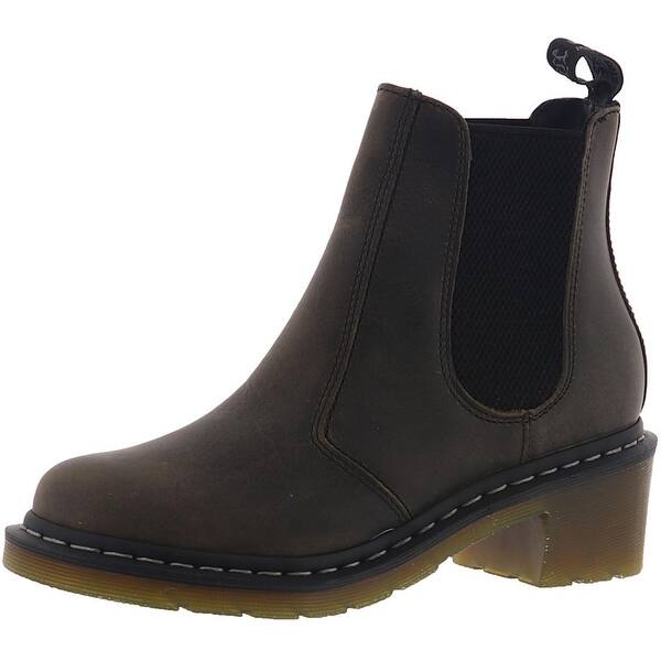 Shop Dr Martens Womens Cadence Chelsea Boots Leather Distressed Black 7 Medium B M Overstock 31772293