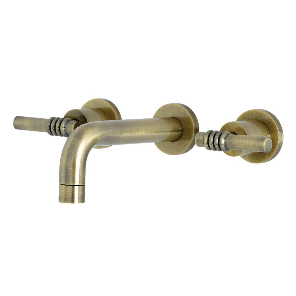 Milano Two-Handle 3-Hole Wall Mount Bathroom Faucet