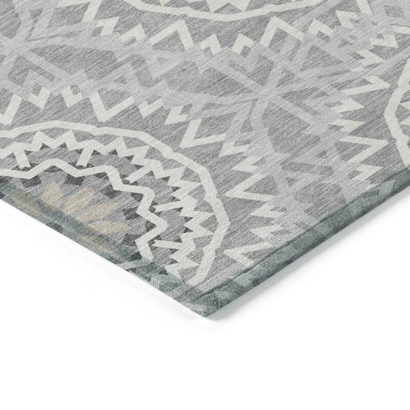 Machine Washable Indoor/ Outdoor Chantille Boho Moroccan Rug
