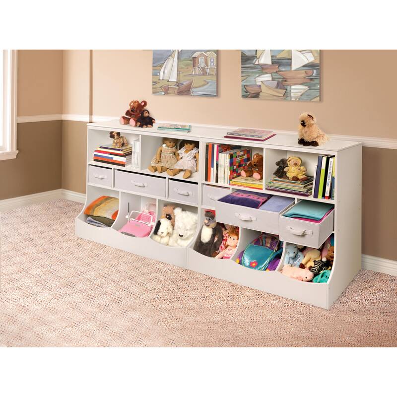 Badger Basket Combo Bin Storage Unit with Three Baskets