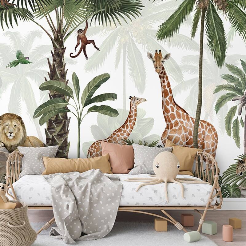 Tempaper Jungle Party Peel and Stick Wall Mural - 8' x 13'