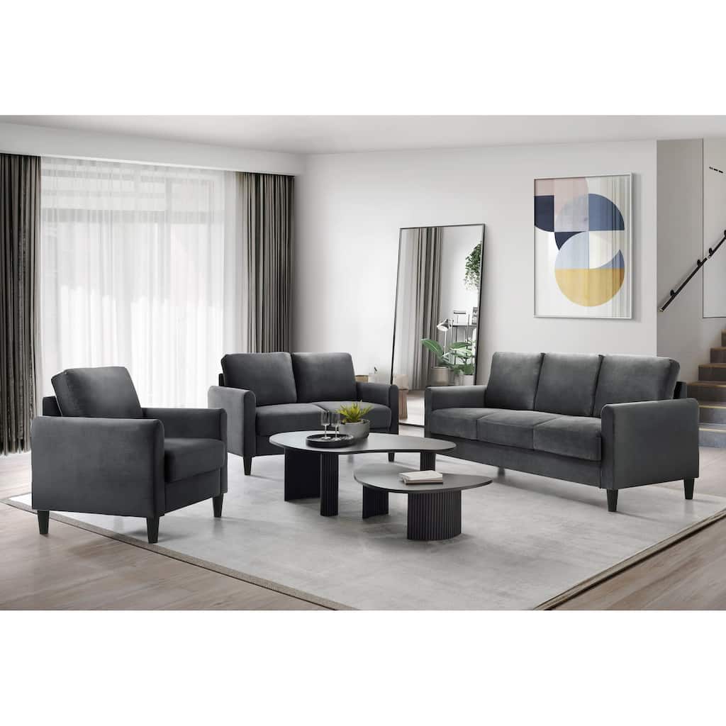 Clayfell Airell Velvet Arm Chair/ Loveseat/ Sofa