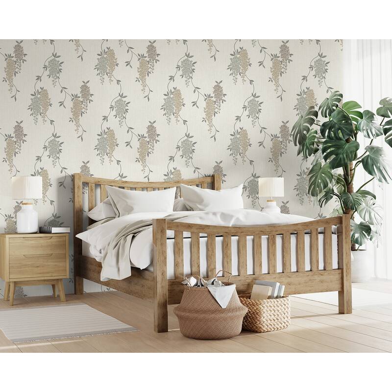 Fine Decor Aisla Neutral Wisteria Wallpaper