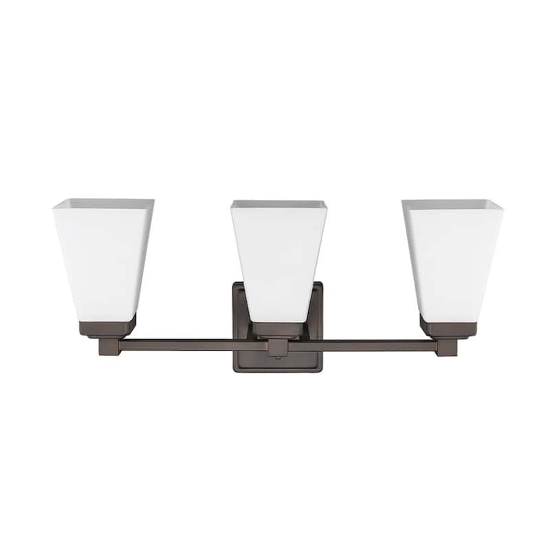 3-light Updated Modern Bronze Bathroom Vanity Light Fixture