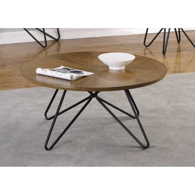 Round Coffee Table in Dark Brown Bed Bath & Beyond 35184691