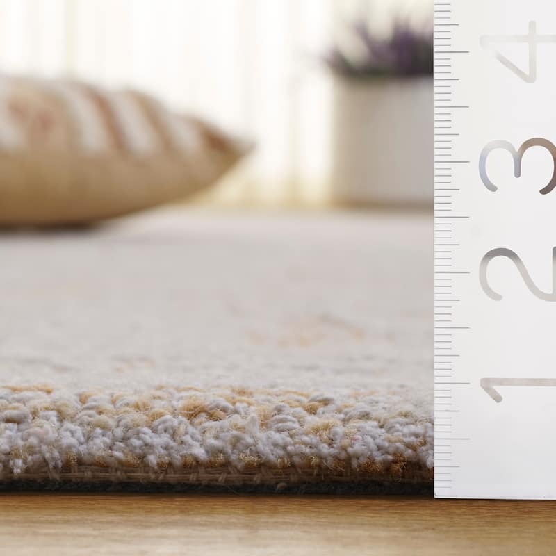 SAFAVIEH Handmade Ebony Marcijona Modern Contemporary Wool Rug