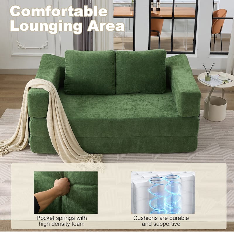 Ultimate Modern Sofa Bed,Convertible Chair,Floor Couch for Living Room