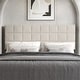 preview thumbnail 6 of 20, CraftPorch Square Stitching Velvet Upholstered Headboard