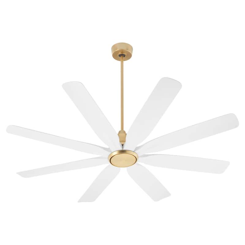 Quorum International 33608 Rosales 60" 8 Blade Indoor / Outdoor - Aged Brass