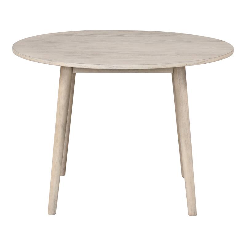 Furniture of America Galgary Mid-Century Modern 5-Piece Round Wooden Dining Table Set
