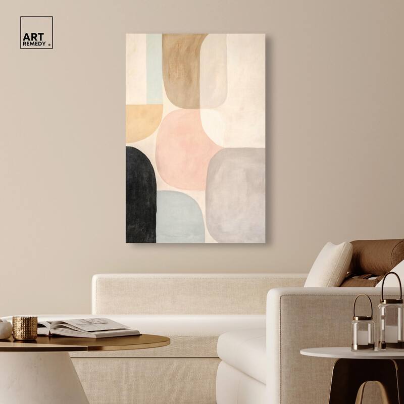 Soft Cubism II Canvas by Art Remedy, Gallery Wrapped