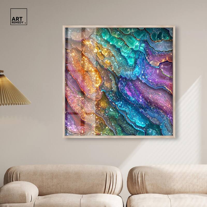 Glittering Spectrum I Shadowbox by Art Remedy