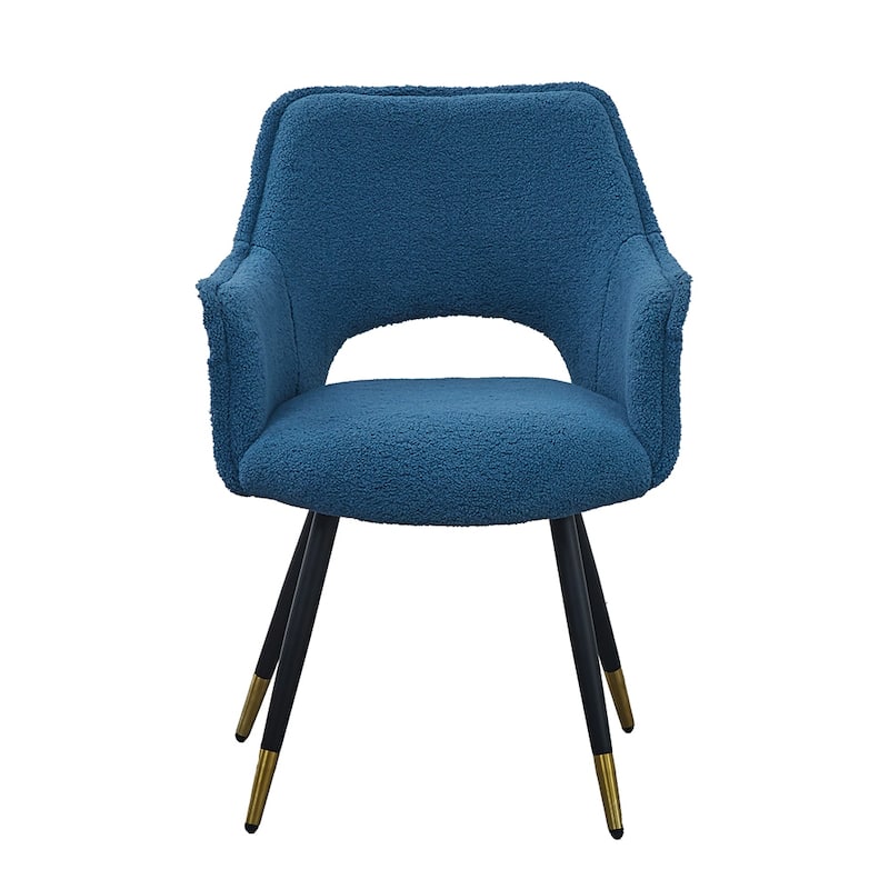 Modern 23.2" Upholstered Accent Chair with Iron Legs for Living Room (Set of 2)