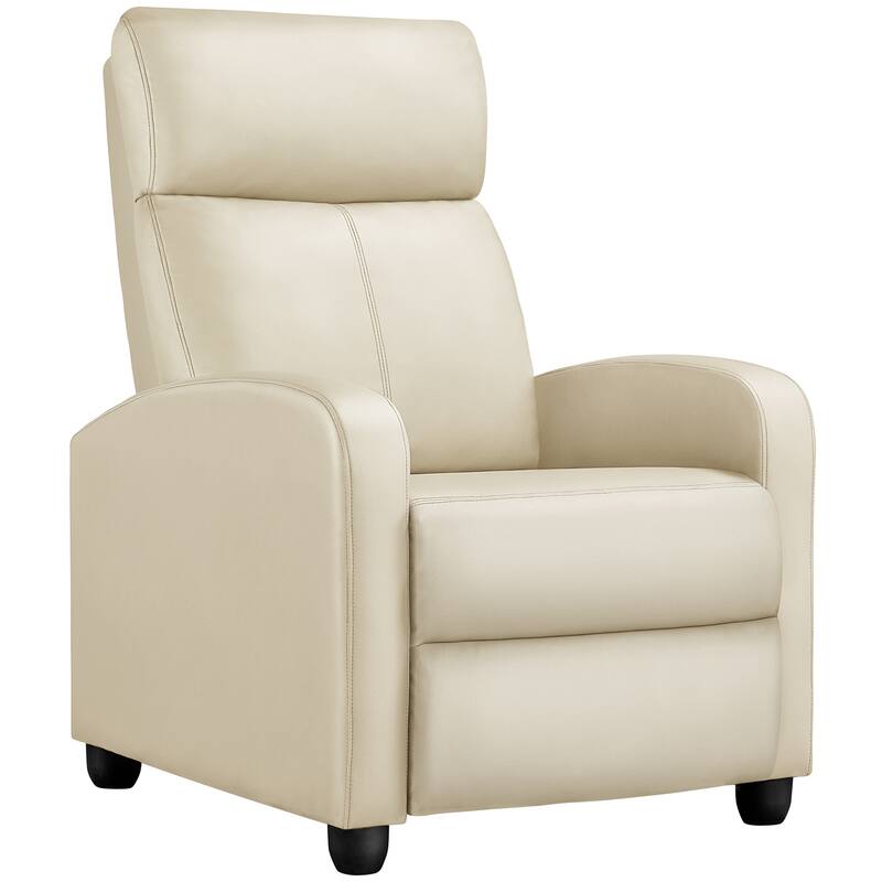 Yaheetech Recliner Chair PU Leather Adjustable Reclining Chair Sofa