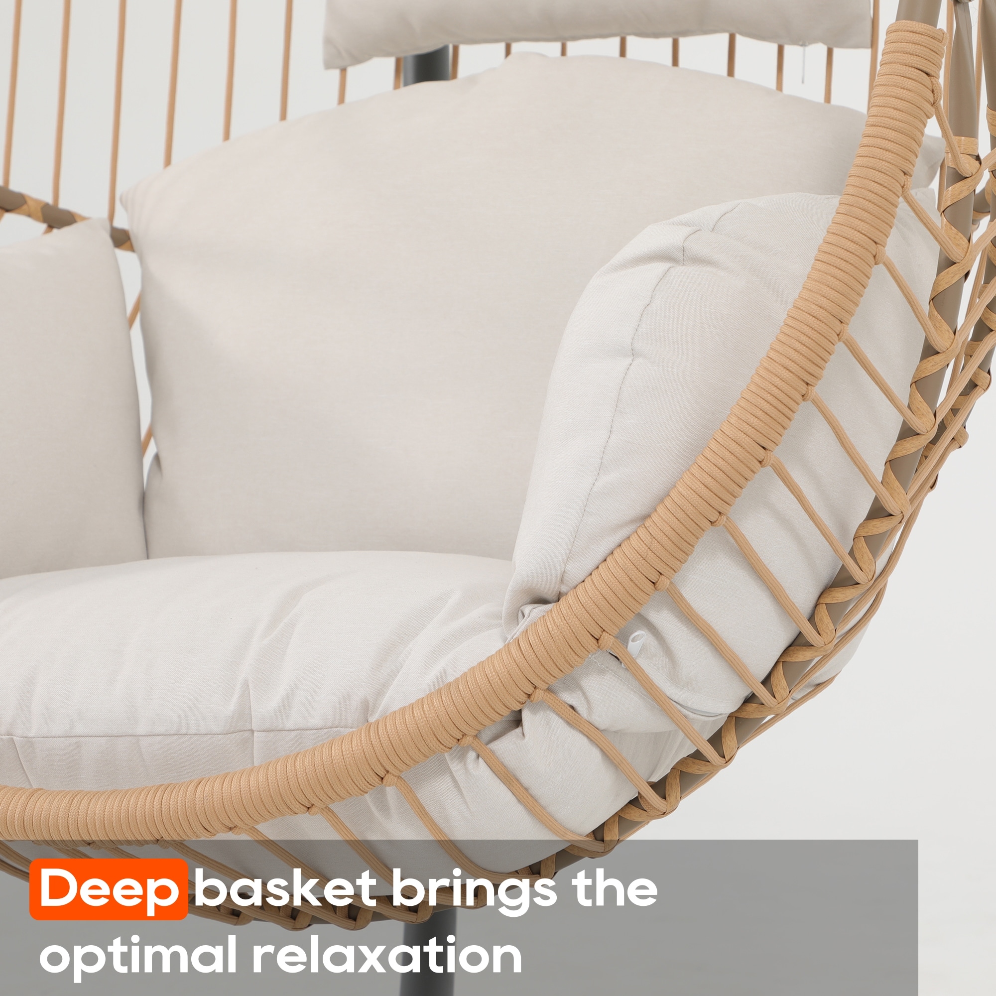 Layla Outdoor Hanging Wicker Basket Chair by Christopher Knight Home - 400  lb limit - On Sale - Bed Bath & Beyond - 17813700