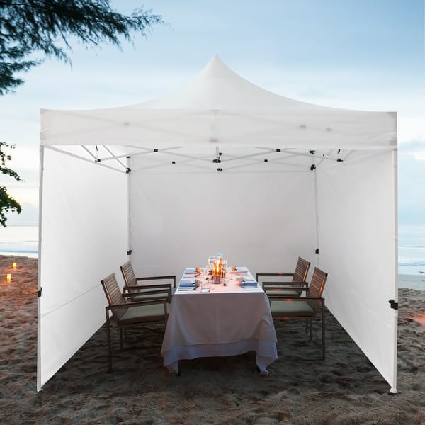 GDY 10x10ft Outdoor Pop Up Canopy Tent, Waterproof Canopy Tent with 4