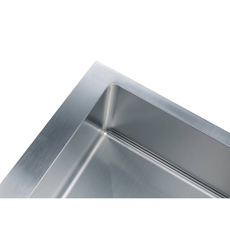 CB HOME 33"/36'' PRO Undermount Stainless Steel Kitchen Sink ,Single Bowl Farmhouse Sink with Front Flat Apron