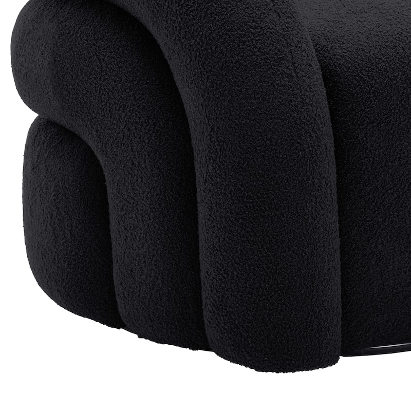 Upholstered Swivel Barrel Accent Chair