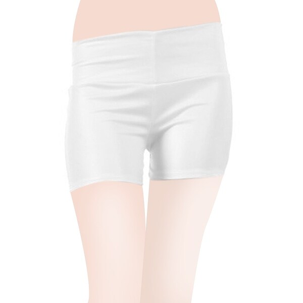 Shop White One Size Faux Leather High Waist Elastic Skinny