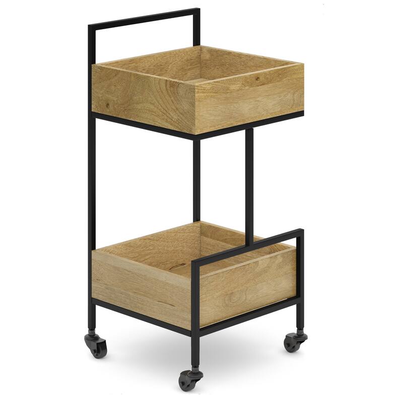 Hobbs - 16" Bar cart - Natural
