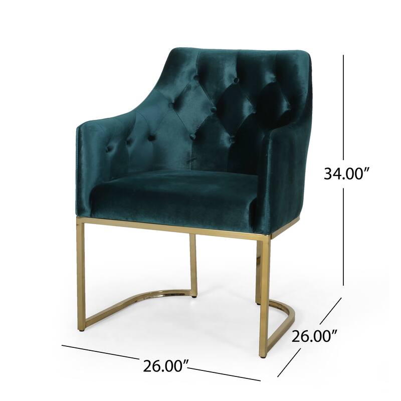 Modern Club Wingback Chair for Living Room, Bedroom, Teal