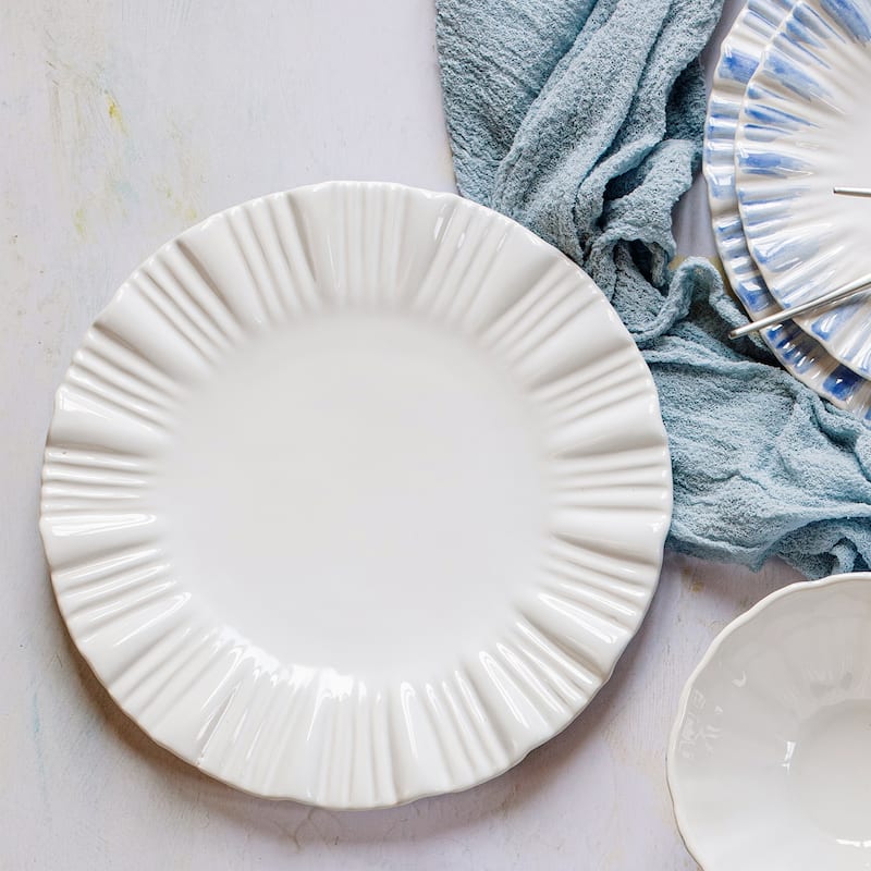 viva by VIETRI Bari White European Dinner Plate