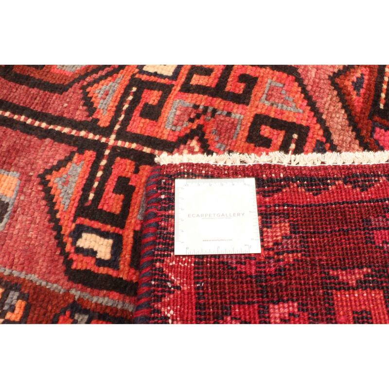 ECARPETGALLERY Hand-knotted Melis Vintage Burgundy Wool Rug - 4'7 x 6'5