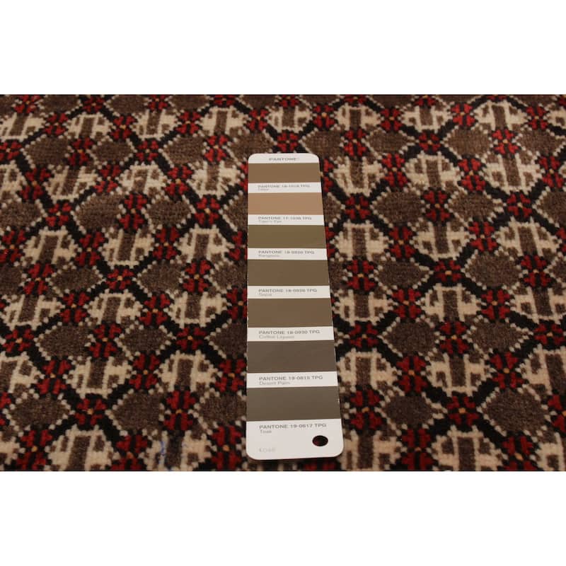 ECARPETGALLERY Hand-knotted Andelz Brown Wool Rug - 4'8 x 8'11