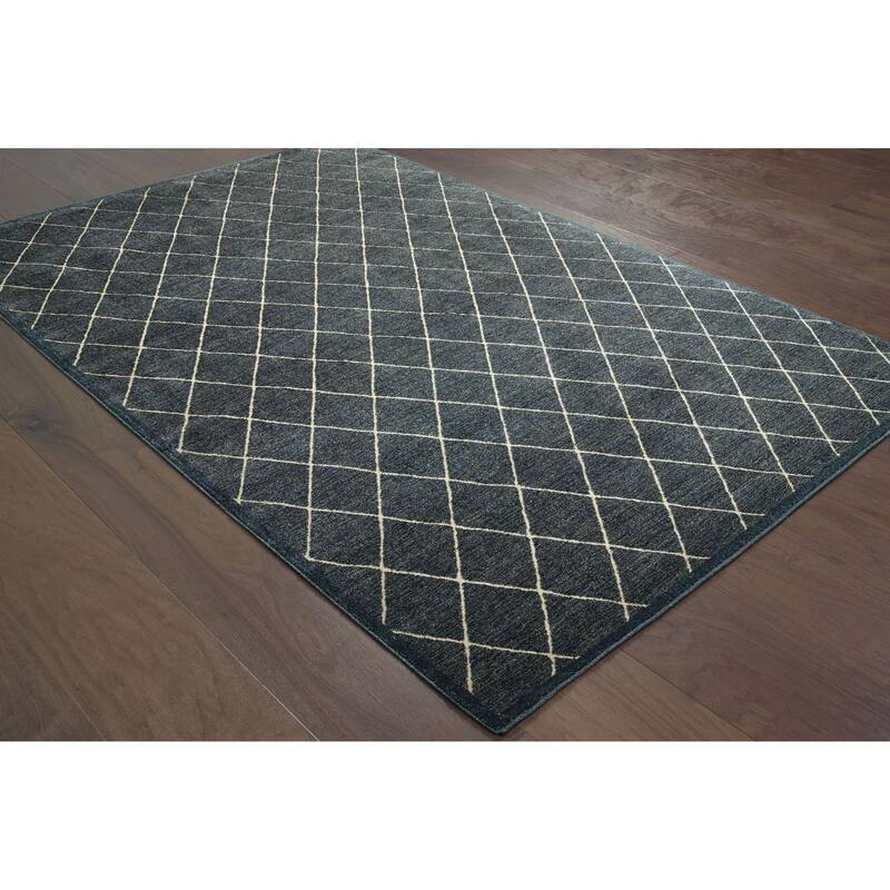 Vista Home Easton Diamond Trellis Heathered Area Rug