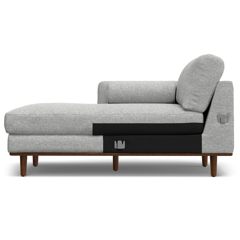 WYNDENHALL Brixley Mid Century 102 inch Wide Left Sofa Sectional