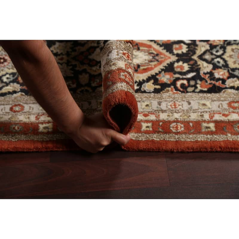 Wool/ Silk Vegetable Dye Tabriz Haj Jalili Large Area Rug Hand-knotted - 12'2" x 18'3"