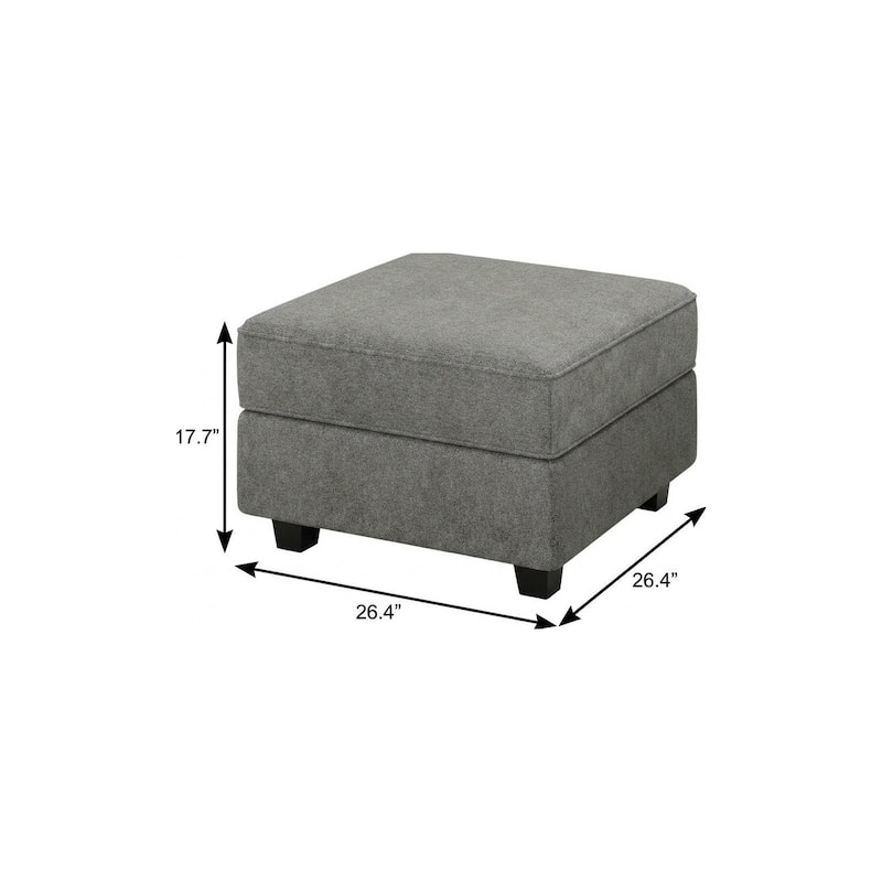 HomeRoots 26" Beige and Black Faux Leather Storage Ottoman