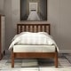 preview thumbnail 2 of 10, Twin Wood Platform Bed with Headboard and Solid Slat Support for Stable and Stylish Bedroom Setup