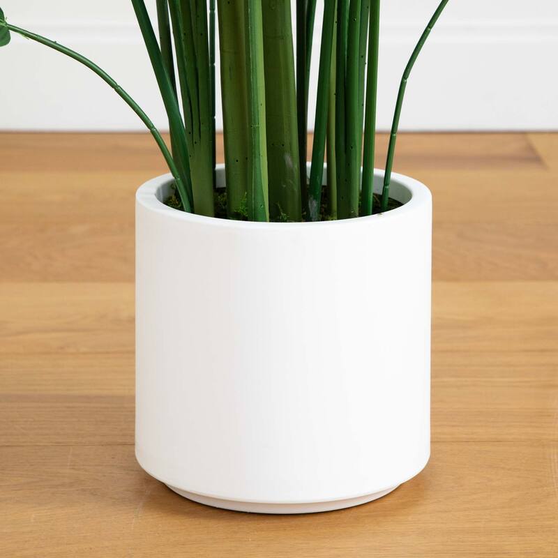 Sky Bird Artificial Potted Tree - 5.25' - Green and White