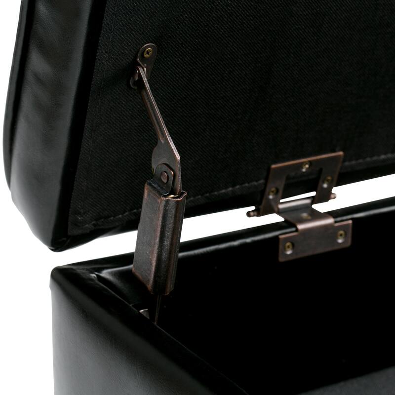 Storage Ottoman Bench with Open Bottom