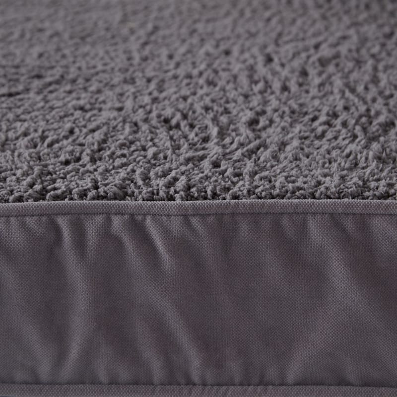 Happy Hounds Buster Deluxe Gray Sherpa Dog Bed