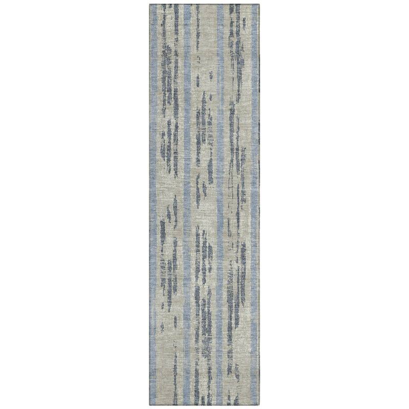 Machine Washable Indoor/ Outdoor Chantille Ombre Stripe Rug