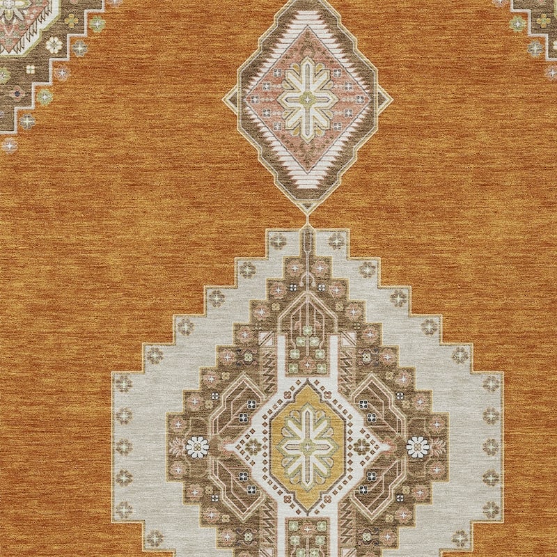 HomeRoots Oriental Traditional Rectangle Outdoor Rug