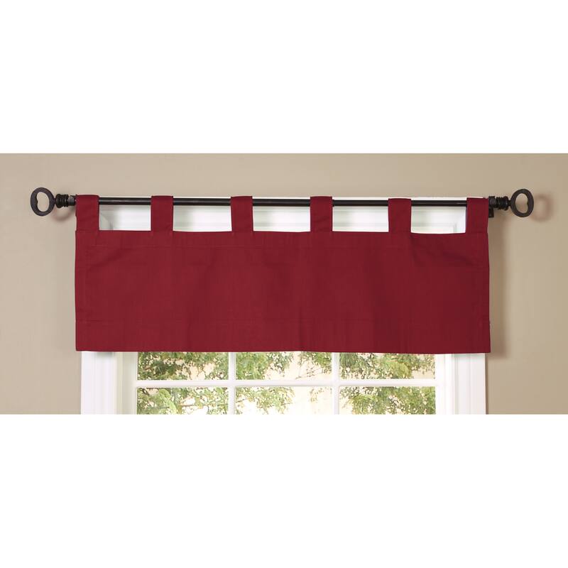 ThermaLogic Weathermate Insulated Cotton Tab Top Valance