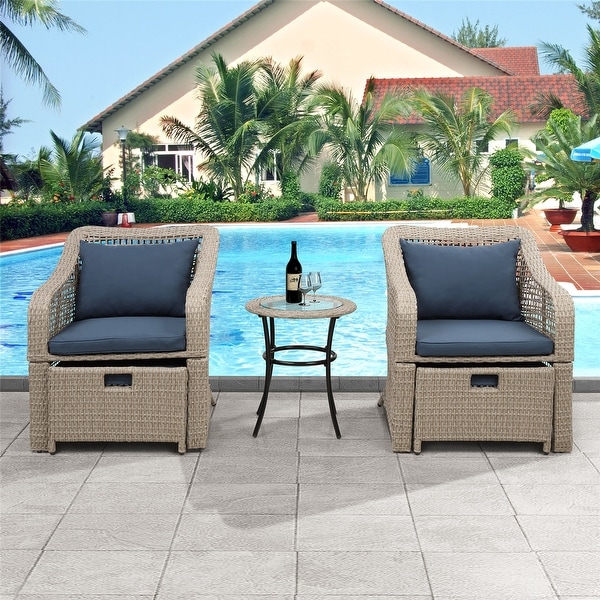 5-piece Outdoor Conversation Set Patio Furniture Set - Overstock - 33563092