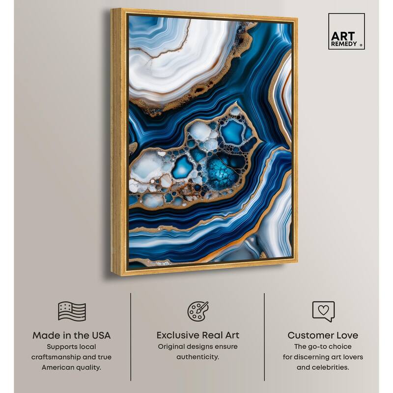 Azure Alveoli II Canvas by Art Remedy