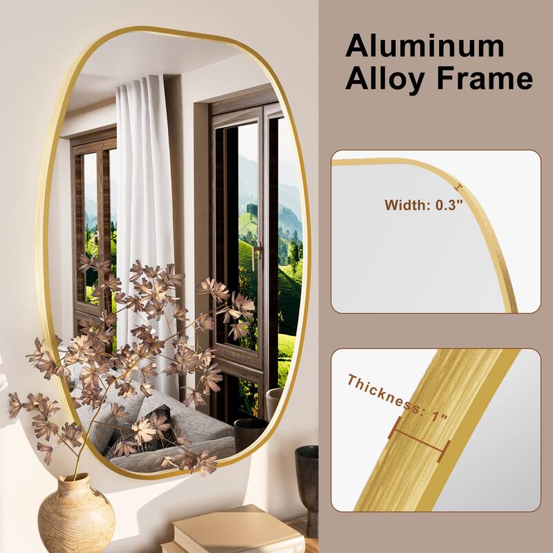 Oval Wall Mirror Bathroom Mirror for Over Sink