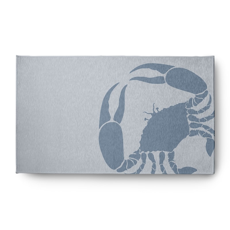 Crab Dip Nautical Indoor/Outdoor Rug - Dusty Smoke - 3' x 5'