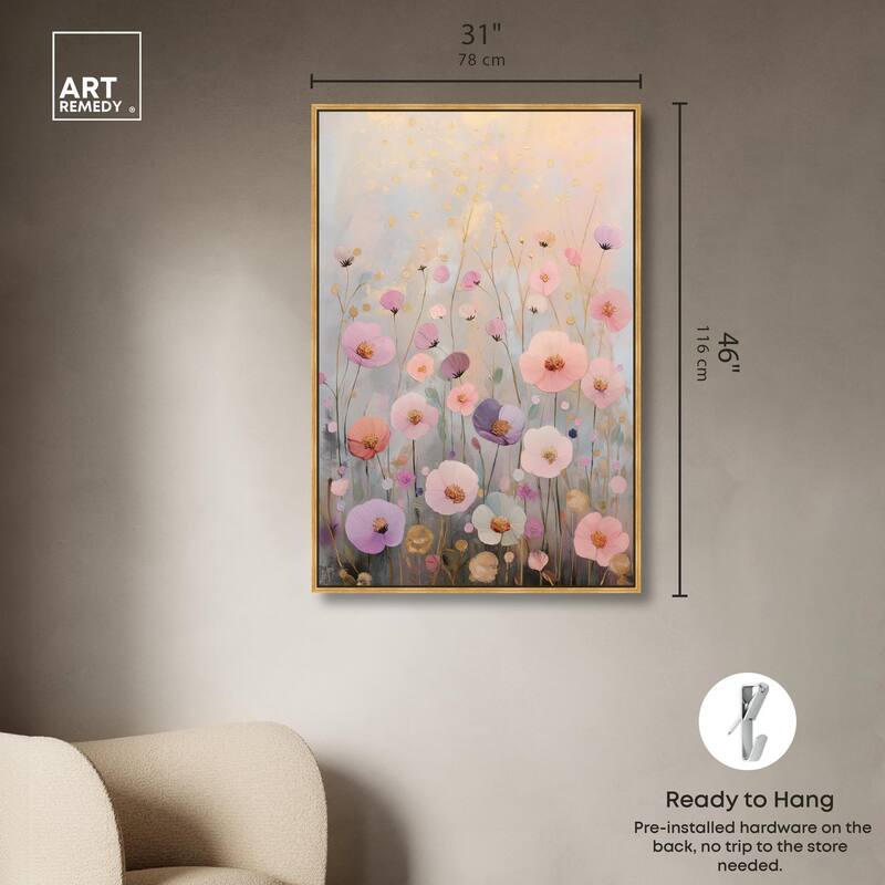Tiny Blooms II Canvas by Art Remedy