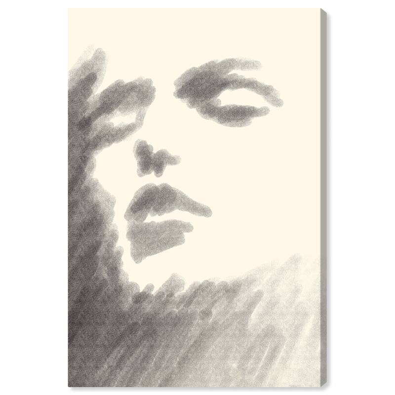 Wynwood Studio Canvas Classic and Figurative Retrato Gray and Dark Gray Traditional Wall Art Canvas Print
