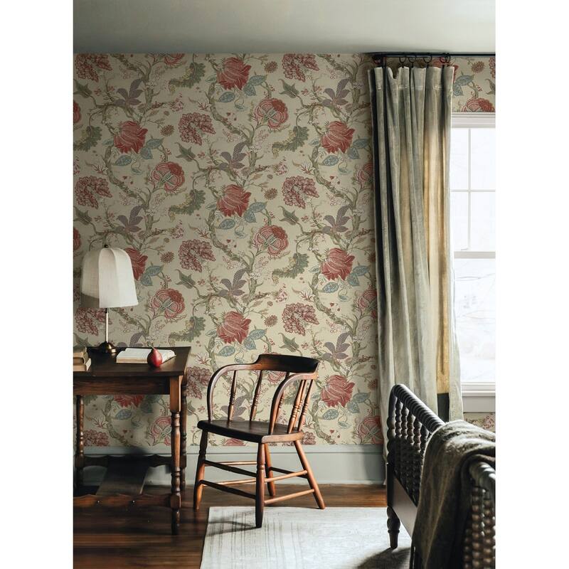 Harry & Grace Jacobean Trail Premium Matte Non-Woven Peel and Stick Wallpaper